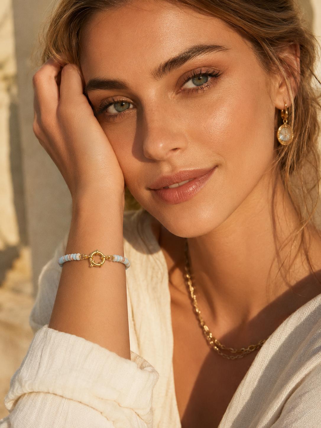 Bracelet KALOA — Pierres Semi-précieuses & Or 24k | Univers Tropical
