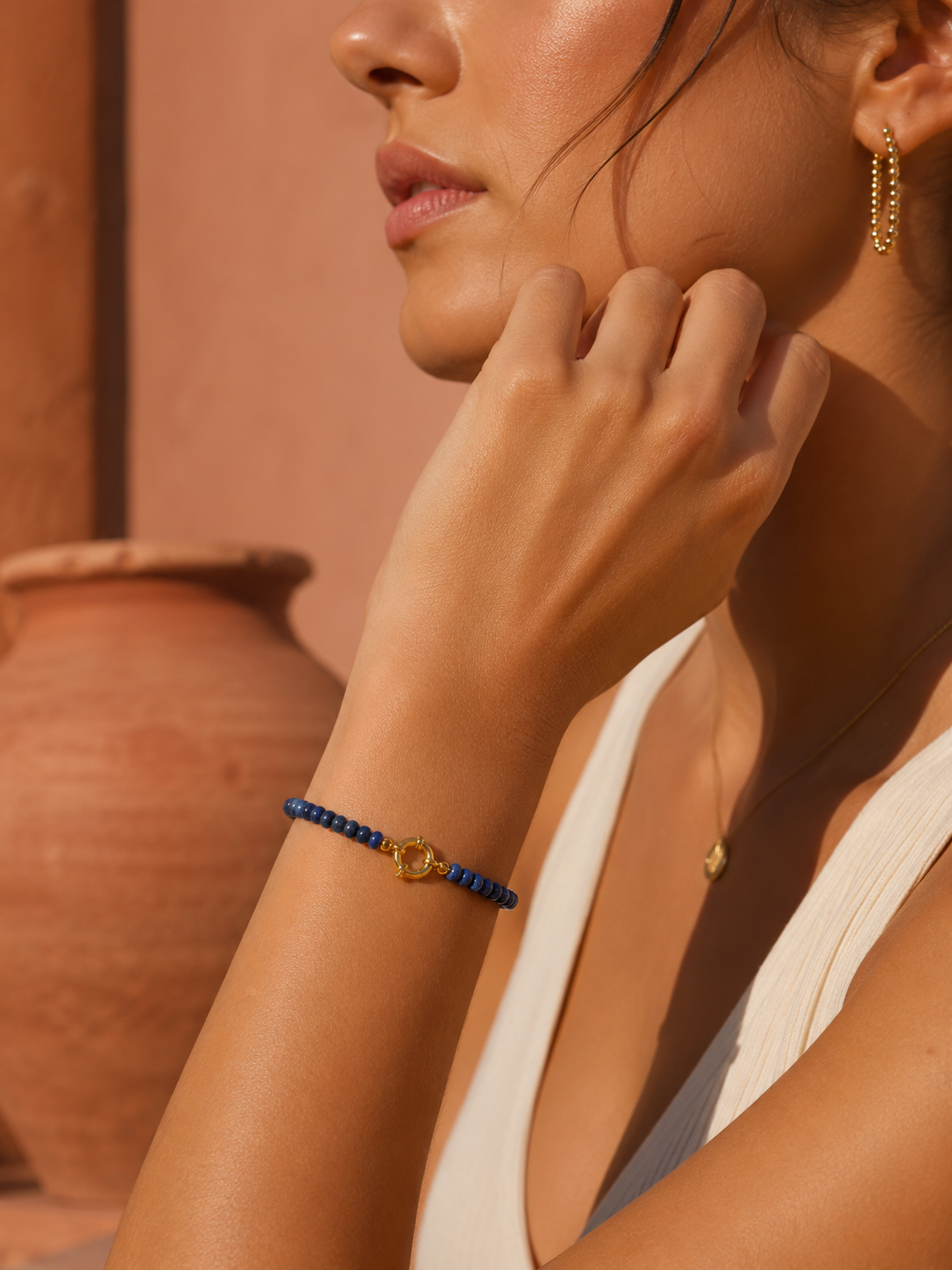 Bracelet KALOA — Pierres Semi-précieuses & Or 24k | Univers Tropical