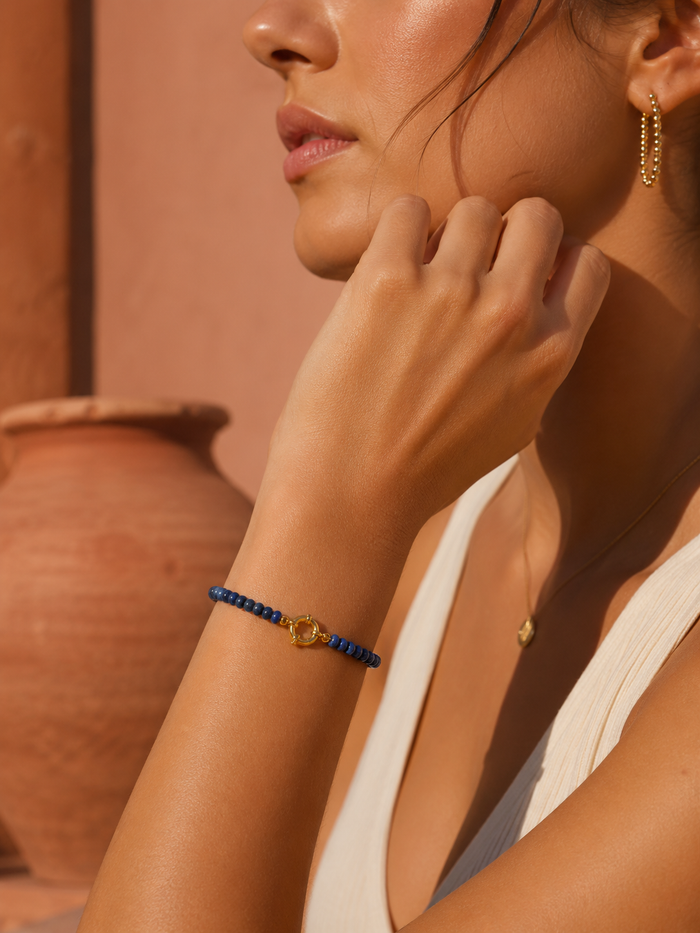 Bracelet KALOA — Pierres Semi-précieuses & Or 24k | Univers Tropical