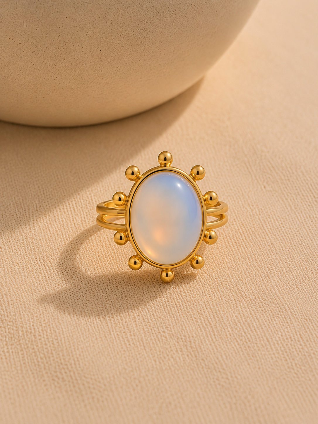 Bague SOLIS — Opale & Or 24k | Univers Solaire