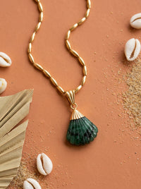 Collier CANDACE Végétal | pierre naturelle sculptée - Univers Végétal