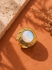 Bague SOLAR — Opale & Or 24k | Univers Solaire