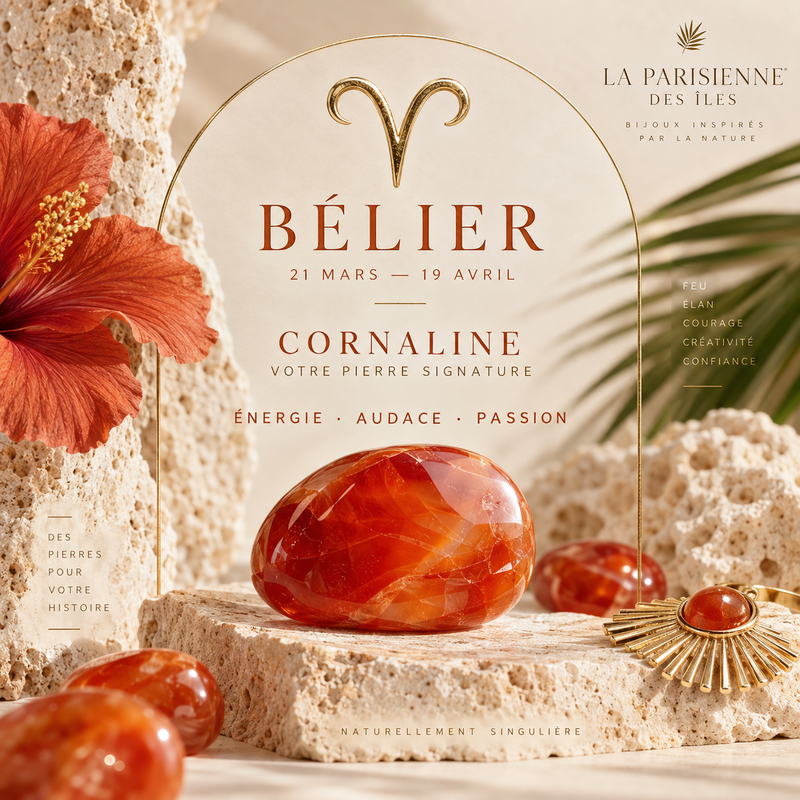 bijoux bohème astro bélier cornaline