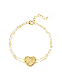 Bracelet-double_chaine_medaillon_coeur_CORAZON