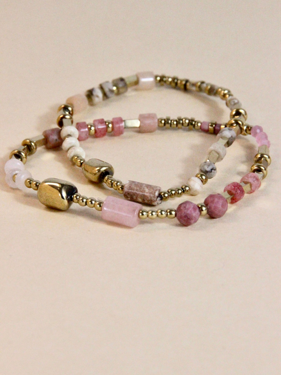 Bracelet Meadow - bijoux de plage perles naturelles