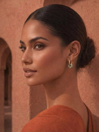 Boucles d’oreilles acier inoxydable jaspe dalmatien 