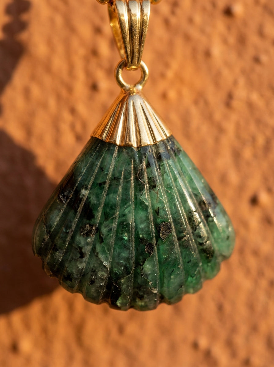 Collier CANDACE Végétal | pierre naturelle sculptée - Univers Végétal