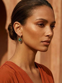 Boucles d’oreilles créoles FRENCH CARIBBEANS - forme ovale minimaliste