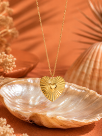 Collier El Corazon | Sautoir Pendentif Coeur Doré – Univers féminin