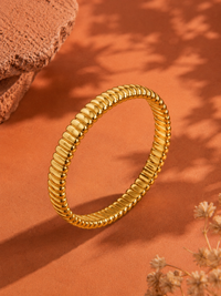 Bracelet The Chic | Jonc Tubogas Plaqué Or 24K – Univers Parisienne chic