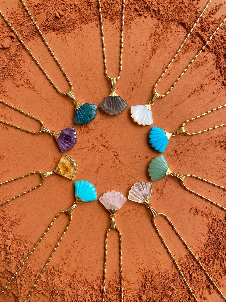 Collier CANDACE – PIERRE SCULPTÉE SEMI-PRÉCIEUSE