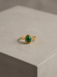 bague femme chic jade vert La Parisienne des îles 
