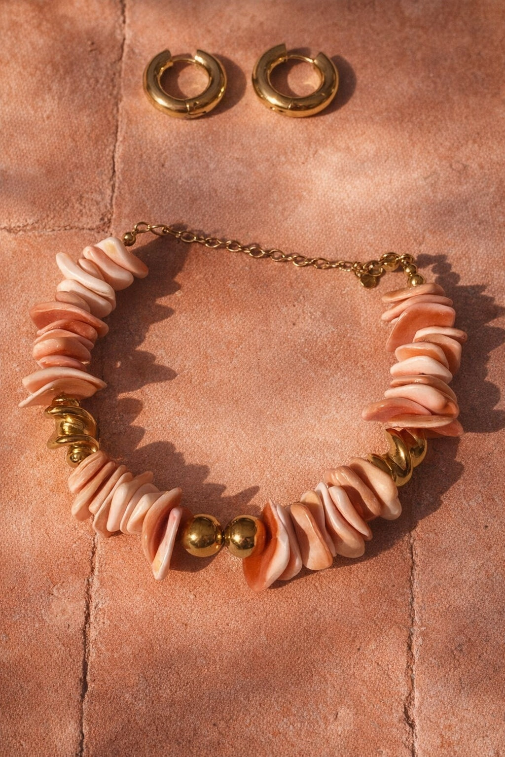 bracelet femme nacre rose La boheme