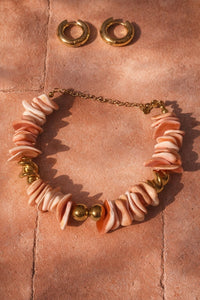 bracelet femme nacre rose La boheme