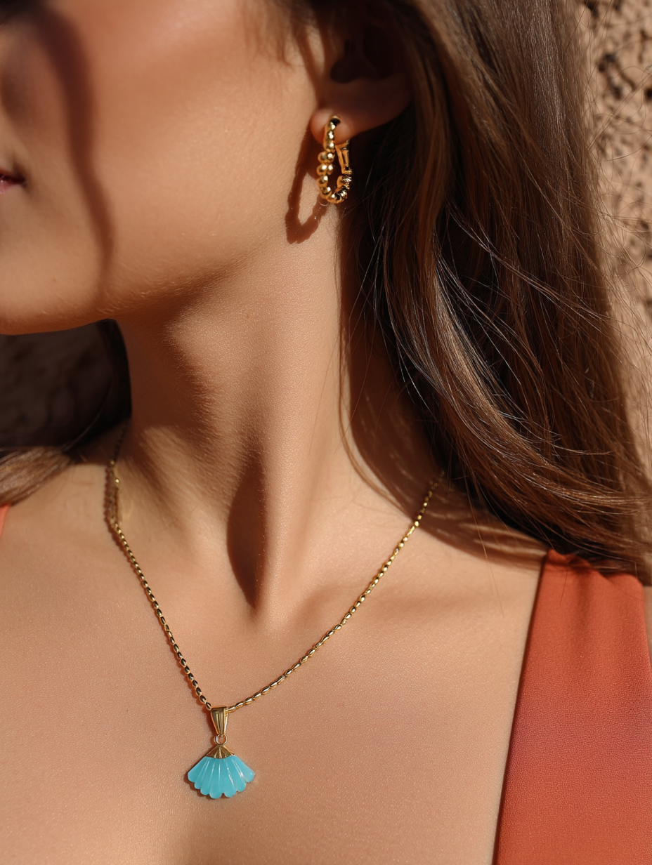 Collier CANDACE – PIERRE SCULPTÉE SEMI-PRÉCIEUSE