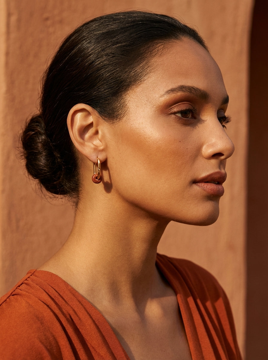 creoles acier inoxydable goldstone