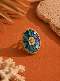 Bague Paua | Nacre abalone - Univers Aquatique