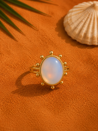 Bague SOLIS — Opale & Or 24k | Univers Solaire