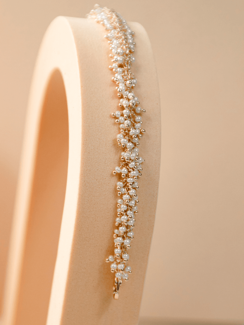 Bracelet boheme Cannes Perles d'eau douce grappe
